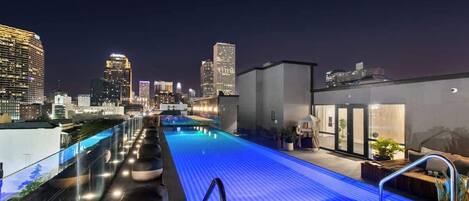 A heated pool