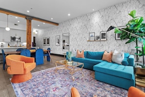 Smart TV, table football, ping pong