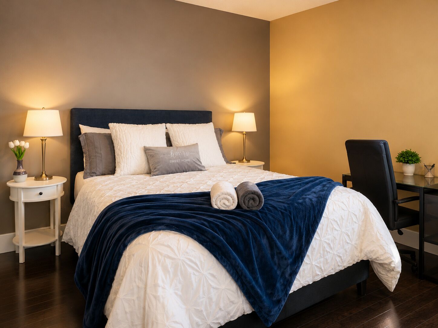 Individually furnished, blackout curtains, free WiFi, bed sheets