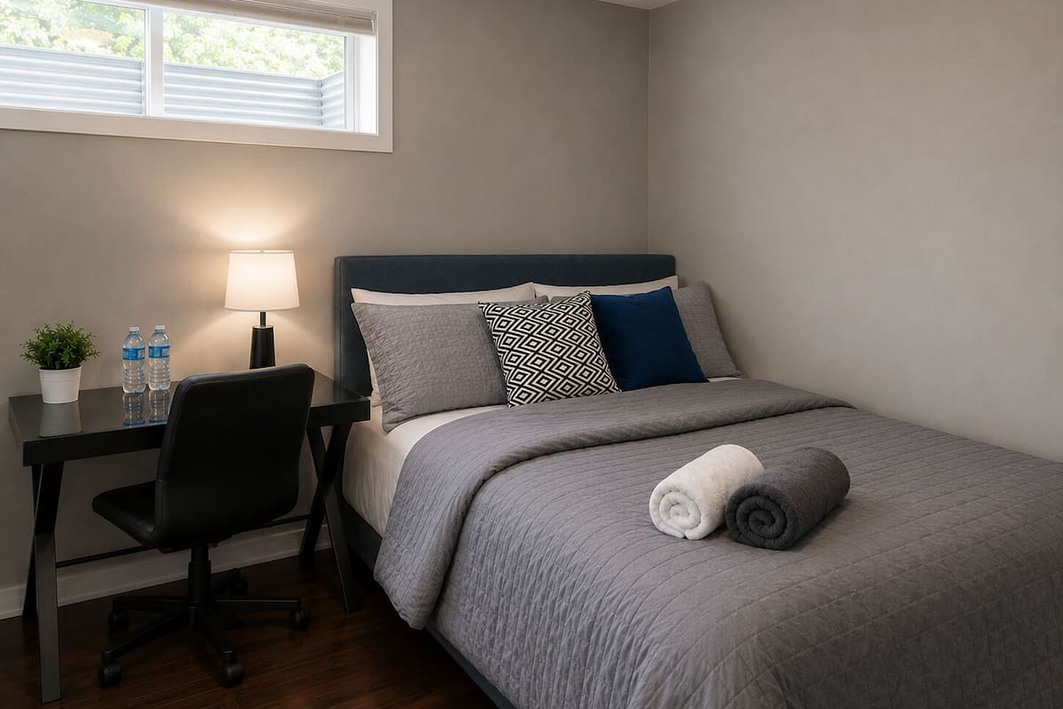 Economy Double Room, 1 Double Bed (Aspen Room) | Individually furnished, blackout curtains, free WiFi, bed sheets