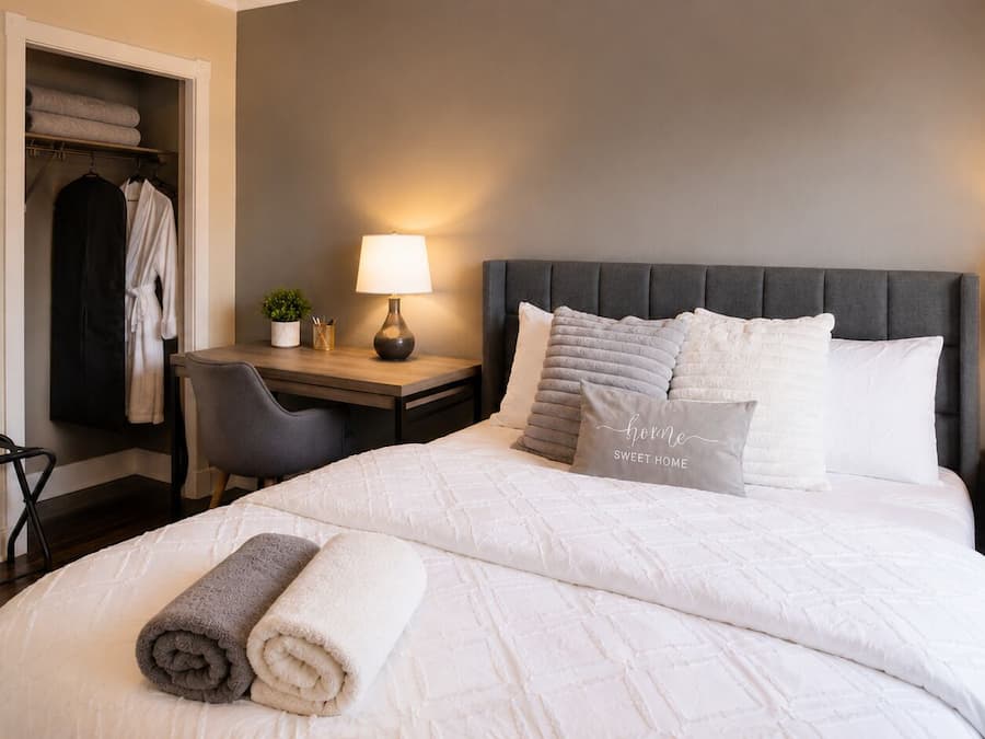 Comfort Double Room, 1 Queen Bed (Bowness Room) | Individually furnished, blackout curtains, free WiFi, bed sheets