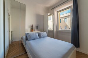 2 bedrooms, iron/ironing board, travel crib, WiFi