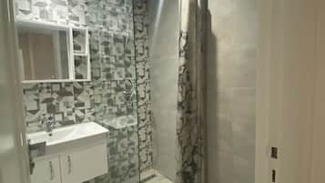 Shower, toilet paper