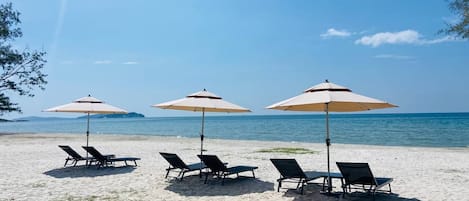On the beach, beach bar