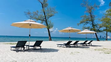 On the beach, beach bar