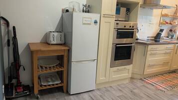 Fridge, microwave, toaster