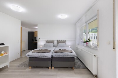 Holiday Apartment 'Albgängerle' with Mountain View, Private Terrace and Wi-Fi