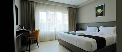 Premium Room, 1 King Bed, City View | 1 bedroom, Egyptian cotton sheets, premium bedding
