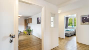 2 slaapkamers, een strijkplank/strijkijzer, gratis wifi, beddengoed