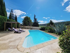 Pool - Superb villa with nice views and a private pool (Montbrun-des-Corbières)