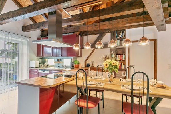 Kühlschrank, Ofen, Herdplatte, Geschirrspüler