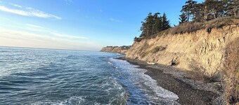 Whidbey Waterfront Retreat : Sunset Views & Cozy Fireplace