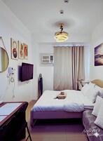 Estudio estándar, 1 cama de matrimonio con sofá cama, vistas a la ciudad