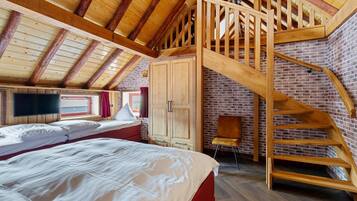 3 dormitorios, cuna de viaje, wifi gratis y ropa de cama