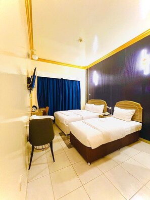 Geluiddichte muren, een strijkplank/strijkijzer, gratis wifi