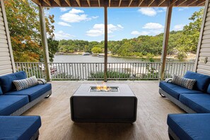 Terrace/patio - The Perfect Vacation! Sleeps 18 -Slide-Sandy Beach-Pool Table-Kids Space & More! (Sunrise Beach)