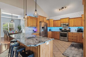 Fridge, microwave, oven, stovetop - The Perfect Vacation! Slide - Sandy Beach & More! (Sunrise Beach)