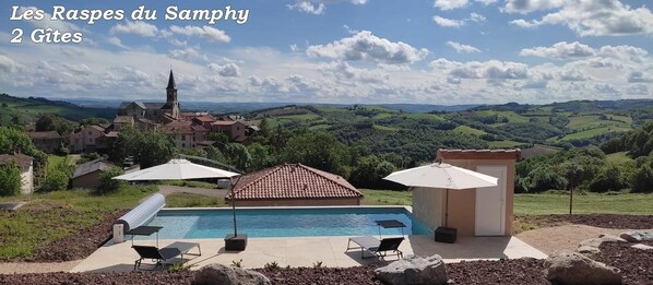 Pool - GITE ALL
 COMFORT NEAR MILLAU / ROQUEFORT PANORAMIC VIEW HEATED SWIMMING POOL (Saint-Victor-et-Melvieu)