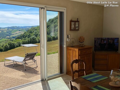 GITE ALL
 COMFORT NEAR MILLAU / ROQUEFORT PANORAMIC VIEW HEATED SWIMMING POOL