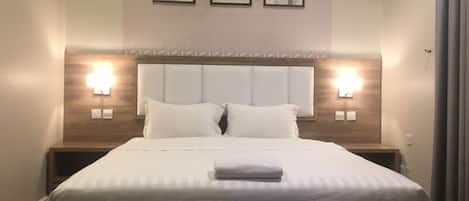 Habitación familiar con 2 camas individuales | Insonorización, wifi gratis y ropa de cama