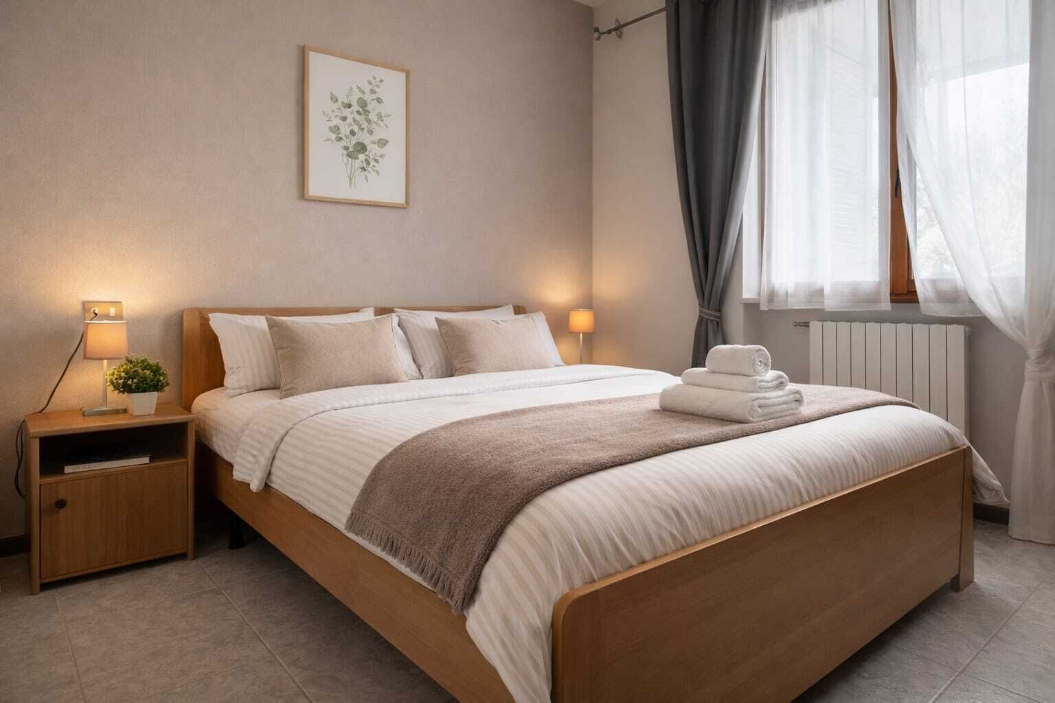 1 chambre, fer et planche à repasser, accès au Wi-Fi (inclus)