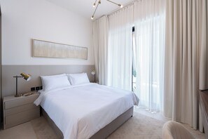 豪華公寓, 2 間臥室, 陽台, 城市景觀 | 2 間臥室、高級寢具、羽絨被、記憶床墊