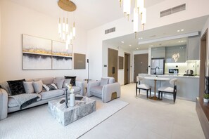 Living area - Aesthetic 2BR Luxury Living in B. Bay (Dubai)