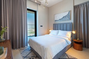 Deluxe Apartment, 2 Bedrooms, Non Smoking, City View | 2 bedrooms, premium bedding, down comforters, memory foam beds - Spacious 2BR Canal View - Heart of B Bay (Dubai)