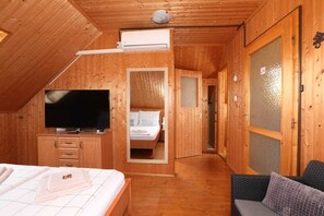 1 dormitorio, tabla de planchar con plancha, cuna de viaje y wifi gratis