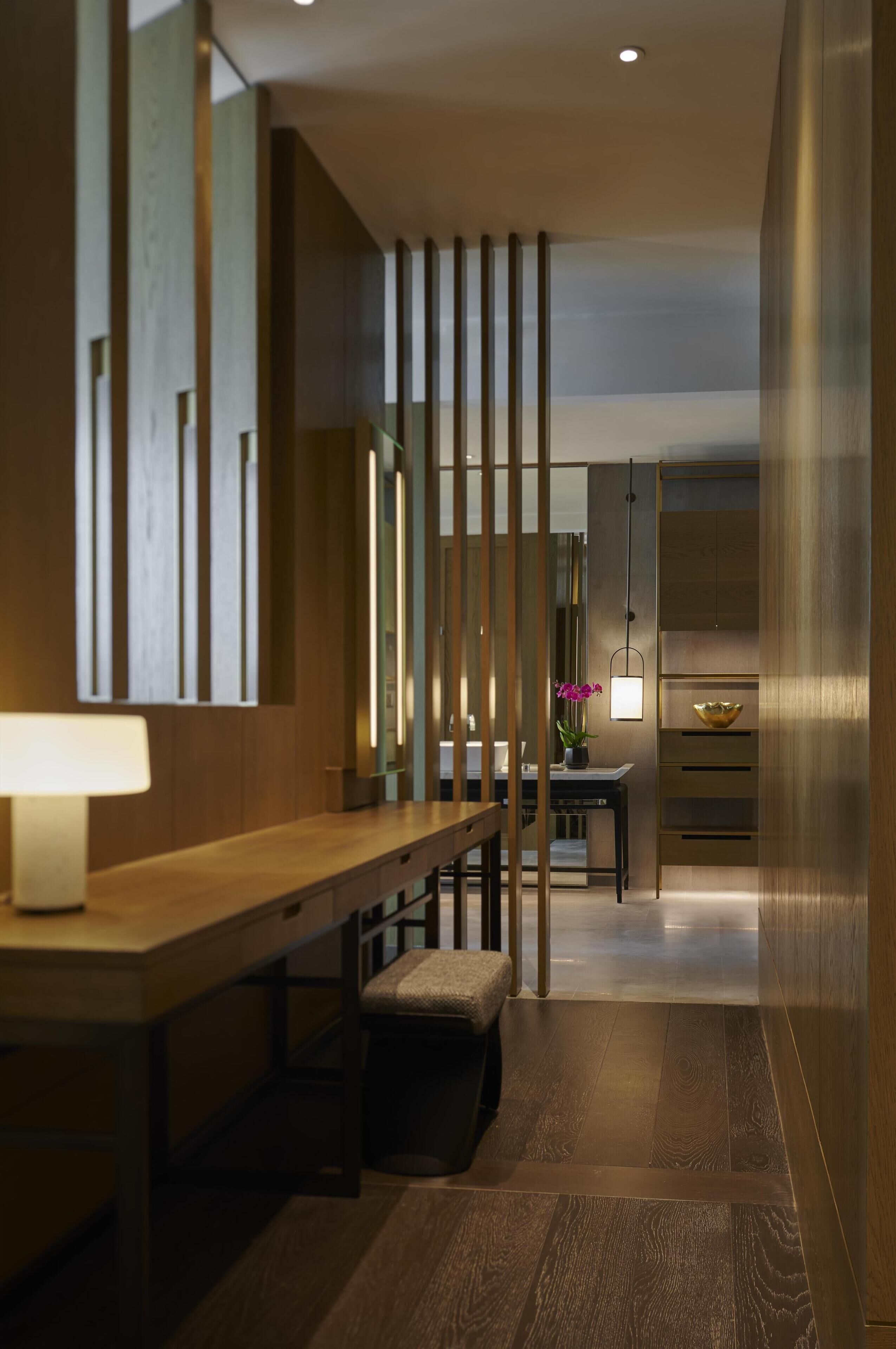 Premium bedding, free minibar items, in-room safe, desk