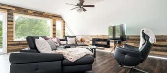 New, modern and exclusive - vacation apartment with water view, sauna and outdoor shower