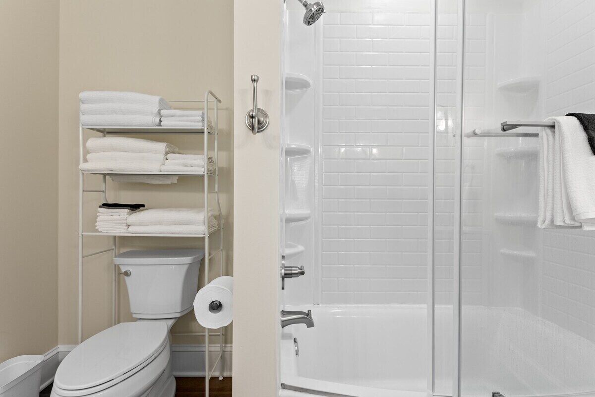 Hair dryer, towels
