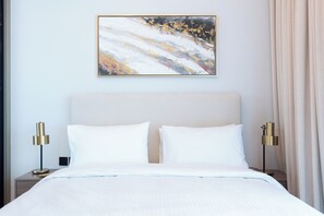 Deluxe Apartment, 2 Bedrooms, City View | 2 bedrooms, premium bedding, down comforters, memory foam beds