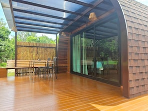 Terrace/patio - Pang fan Rock & River Resort (Doi Saket)