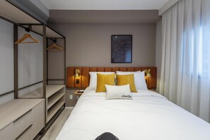 Apartamento 1 Dorm Casal | 1 bedroom, laptop workspace, free WiFi