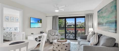 TV, DVD player, offices