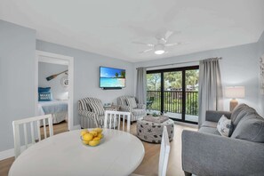 TV, DVD player, offices