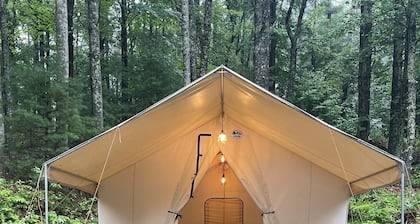 Cozy Glamping Tent near Boone with AC