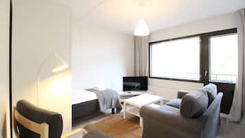 Basic Apartment, Balcony | Living area