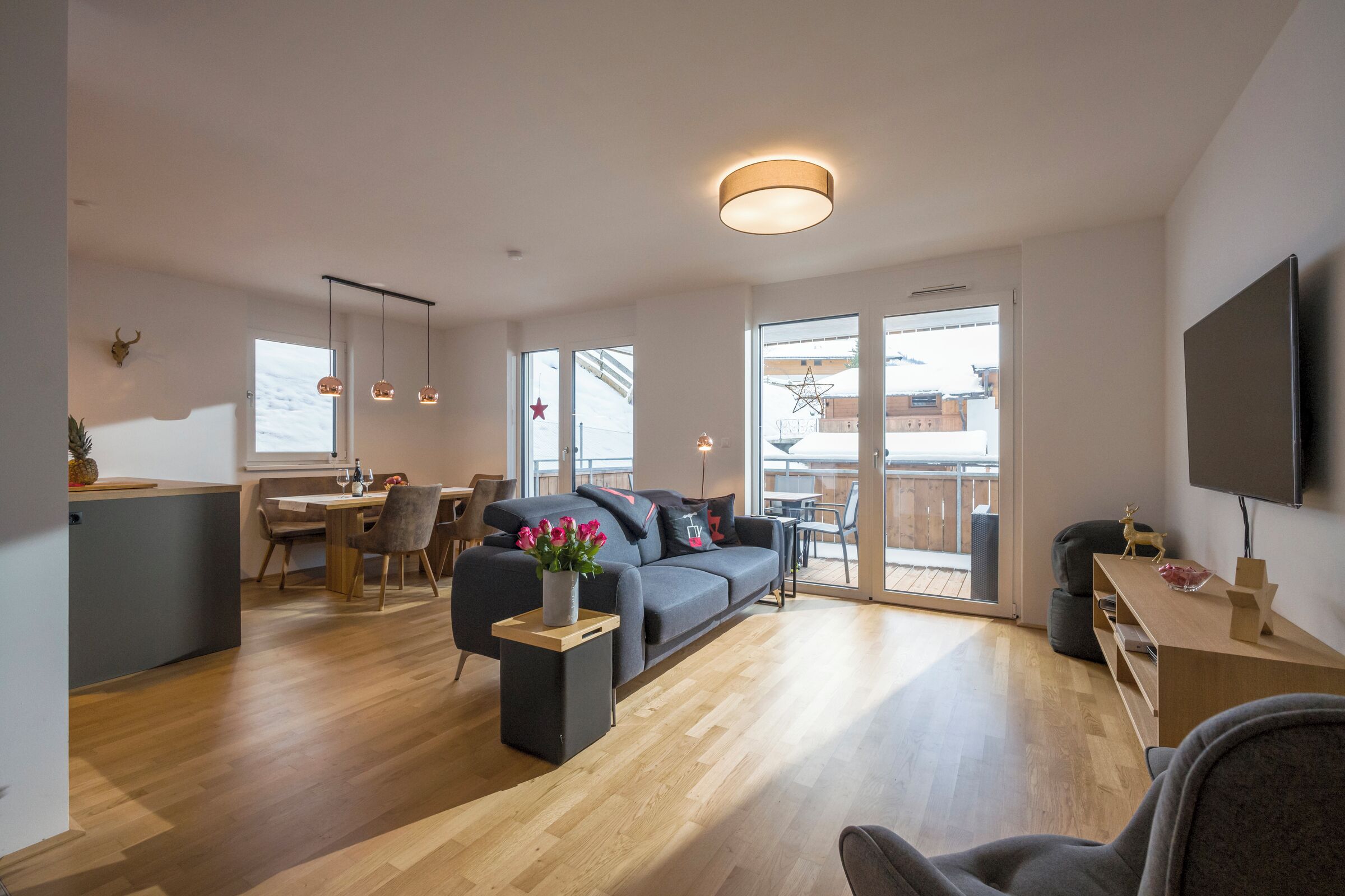 Télévision, table de tennis de table