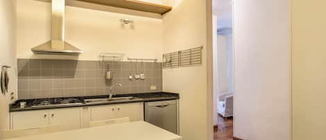 Apartment | Private kitchen | Full-sized fridge, oven, stovetop, dishwasher