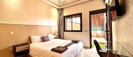 1 soverom, strykejern/-brett, reiseseng for barn og wi-fi