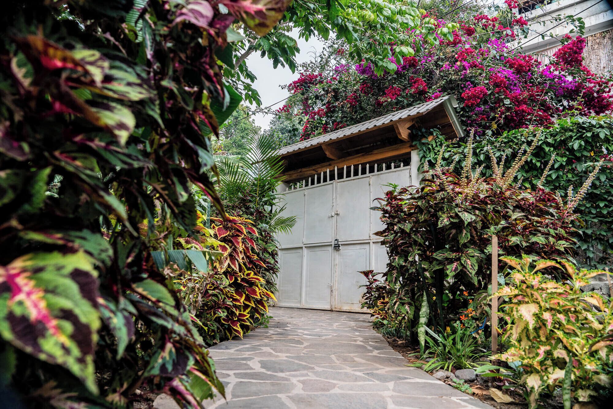 Vista frontal de la propiedad