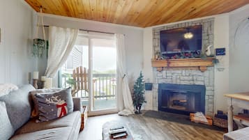 TV, fireplace, table tennis
