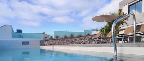 A heated pool