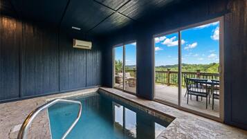 Indoor pool, a heated pool