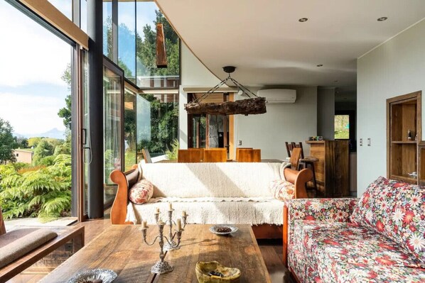 TV, fireplace, stereo