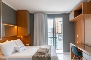 Apartemen Basic | Setrika/meja setrika, Wi-Fi gratis, dan seprai linen