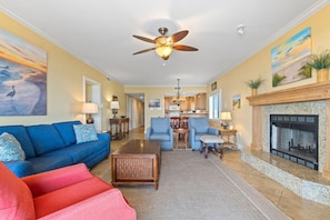 Condo, Multiple Beds (Shipwatch A301) | Living area | TV - Shipwatch A301 (Pensacola)