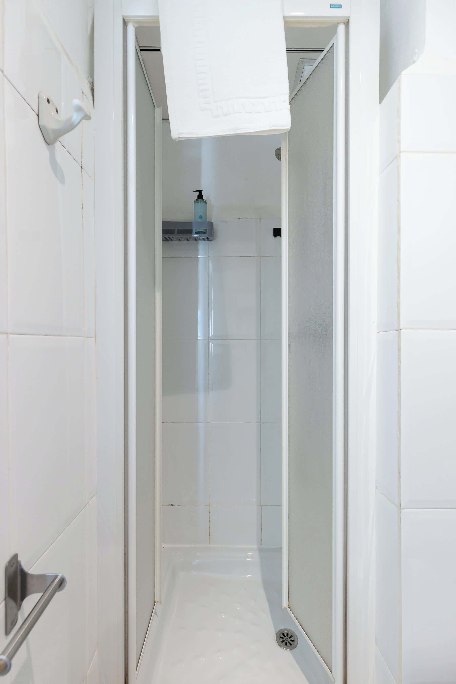 Shower, hair dryer